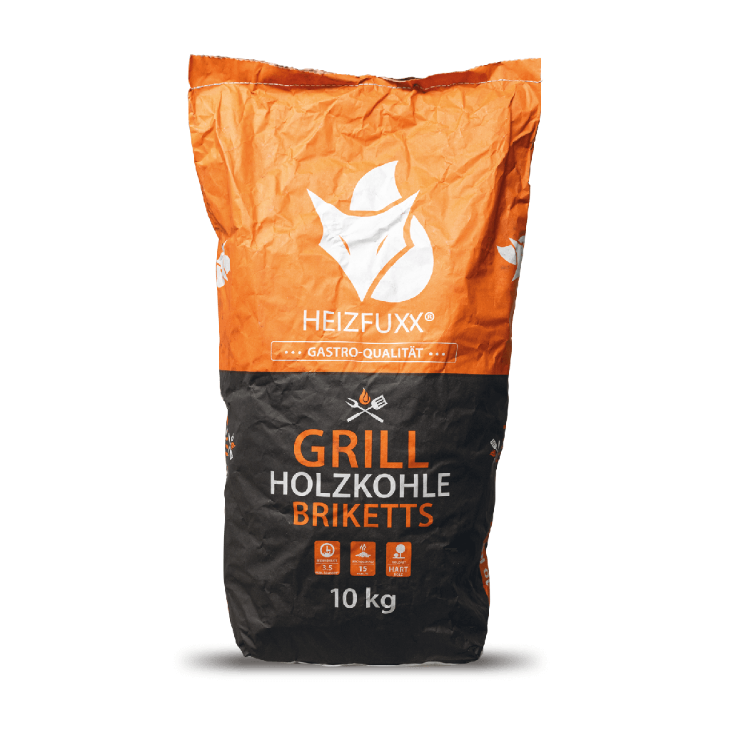 Heizfuxx Grillholzkohlebriketts 10 kg